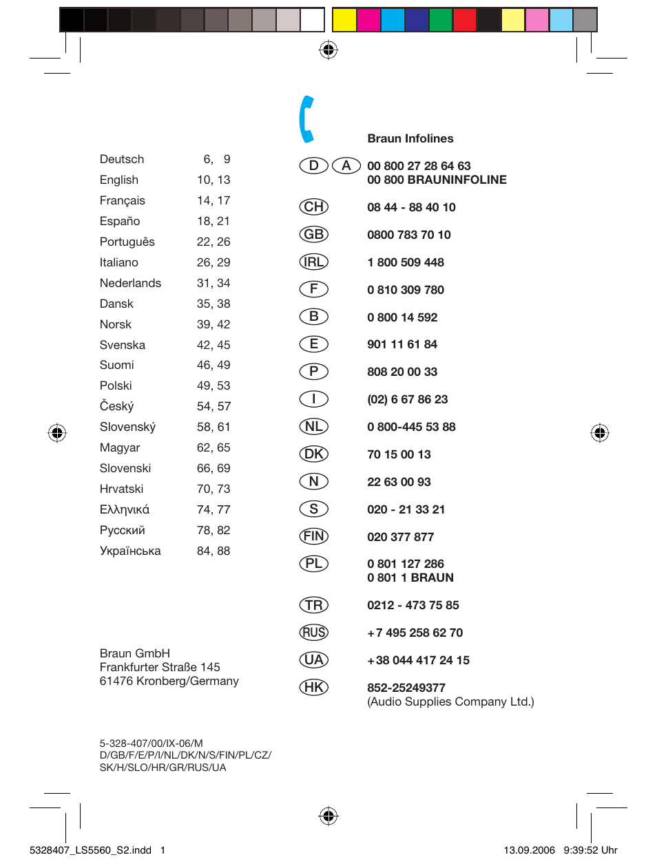 Braun LS 5560 User Manual | Page 2 / 88