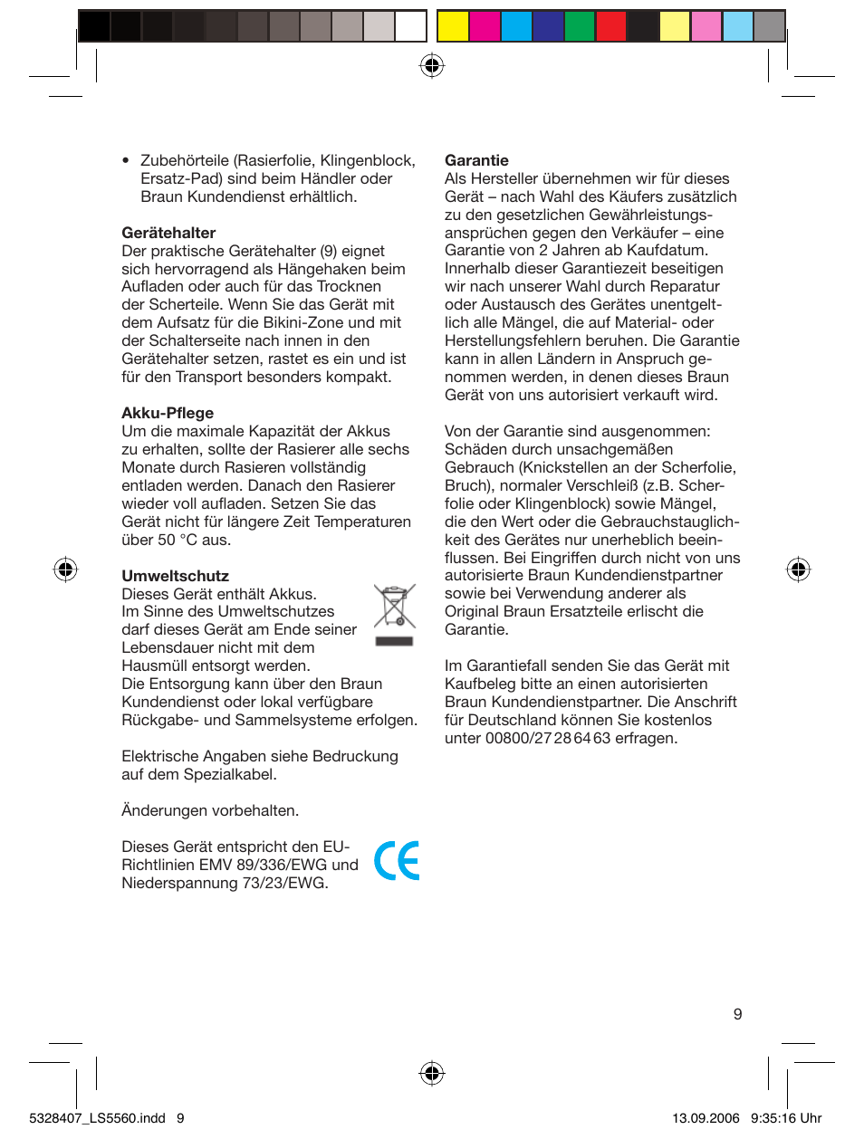 Braun LS 5560 User Manual | Page 8 / 88