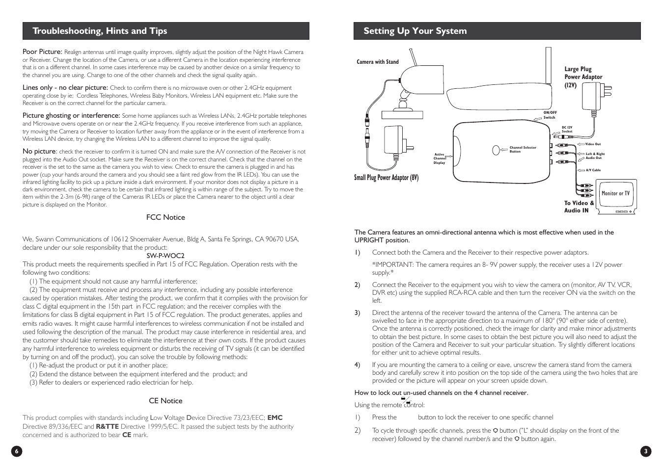 Swann Night Hawk Camera Pack User Manual | Page 3 / 4