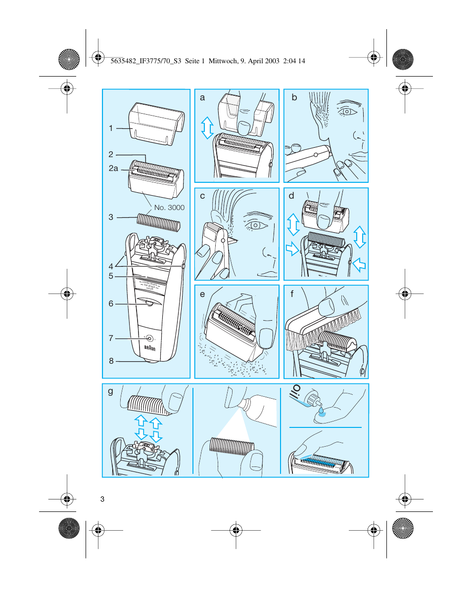 Fe g a b | Braun 7526 User Manual | Page 3 / 54