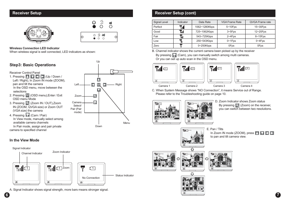 Receiver setup 6, Step3: basic operations, 7receiver setup (cont) | Swann ADW-300 User Manual | Page 6 / 6