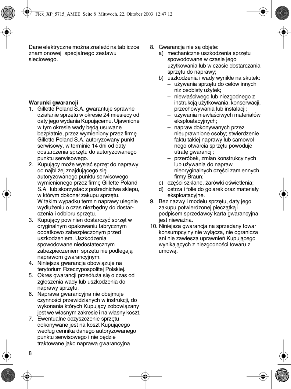 Braun 5715 User Manual | Page 8 / 28