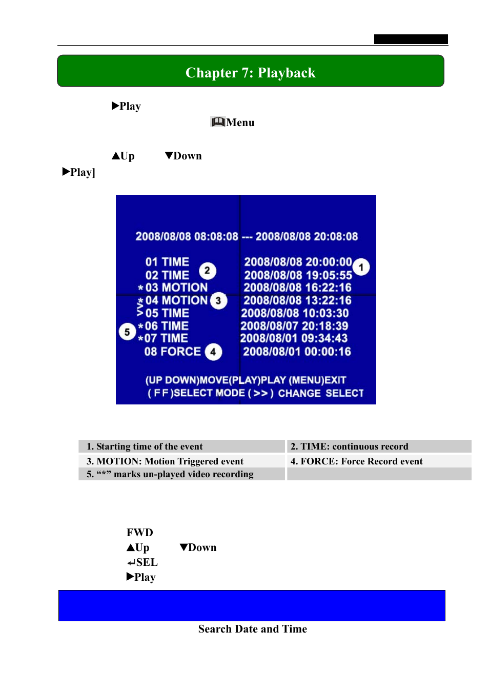 Chapter 7: playback | Swann SW242-LPN User Manual | Page 17 / 21