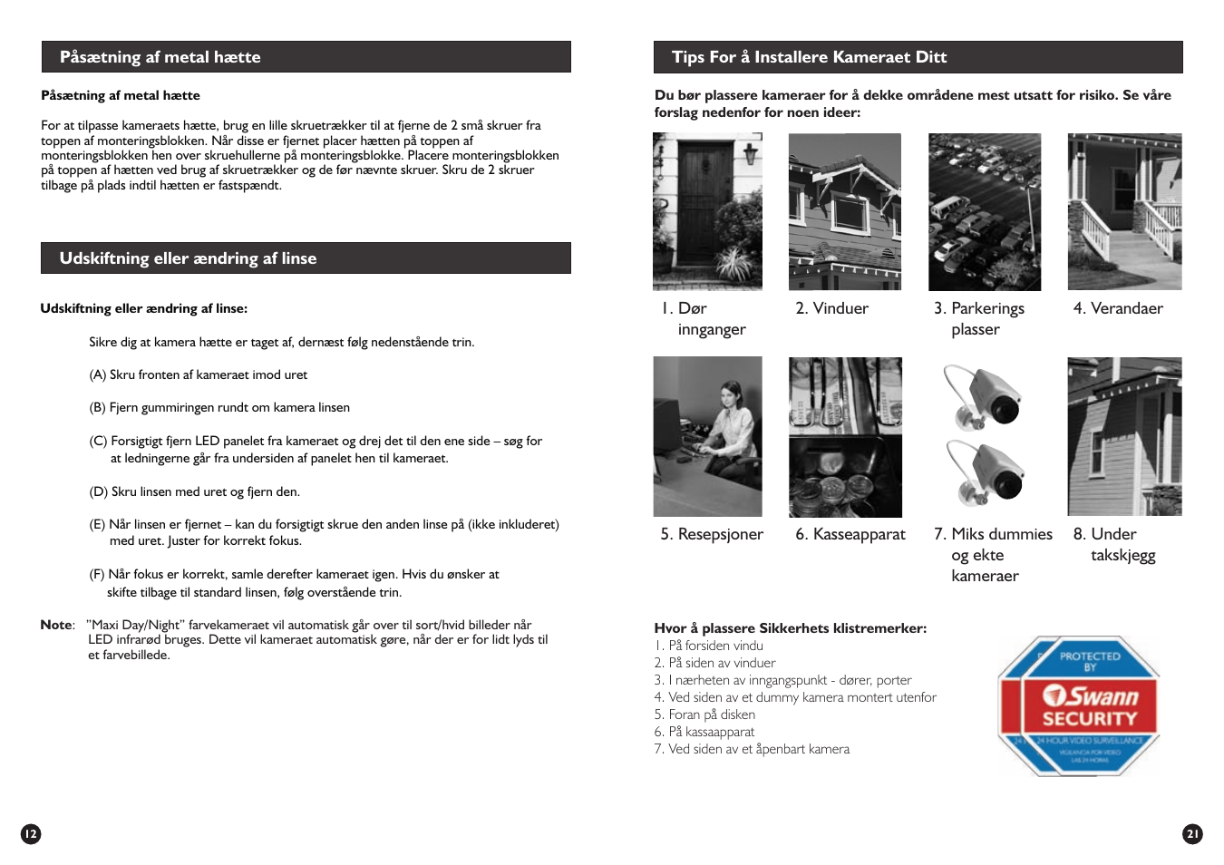 Swann SW245-SMD User Manual | Page 21 / 32