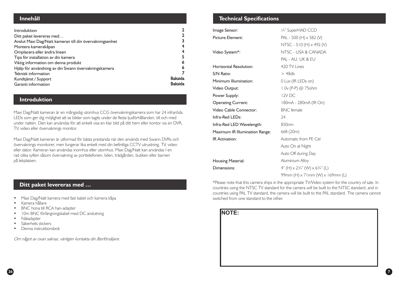 Swann SW245-SMD User Manual | Page 7 / 32