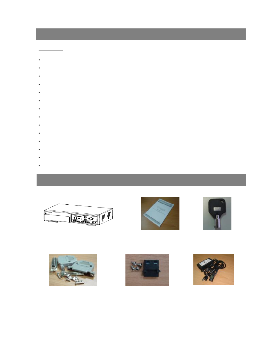 What do you get, Features, Package content | Swann 4 CH Digital Video Recorder User Manual | Page 4 / 27