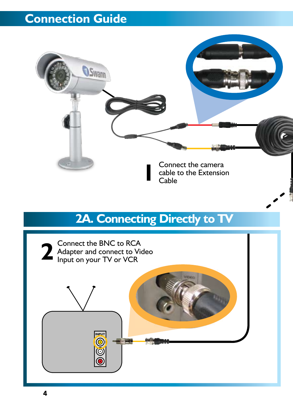 Connection guide | Swann SW212-HXD User Manual | Page 4 / 8