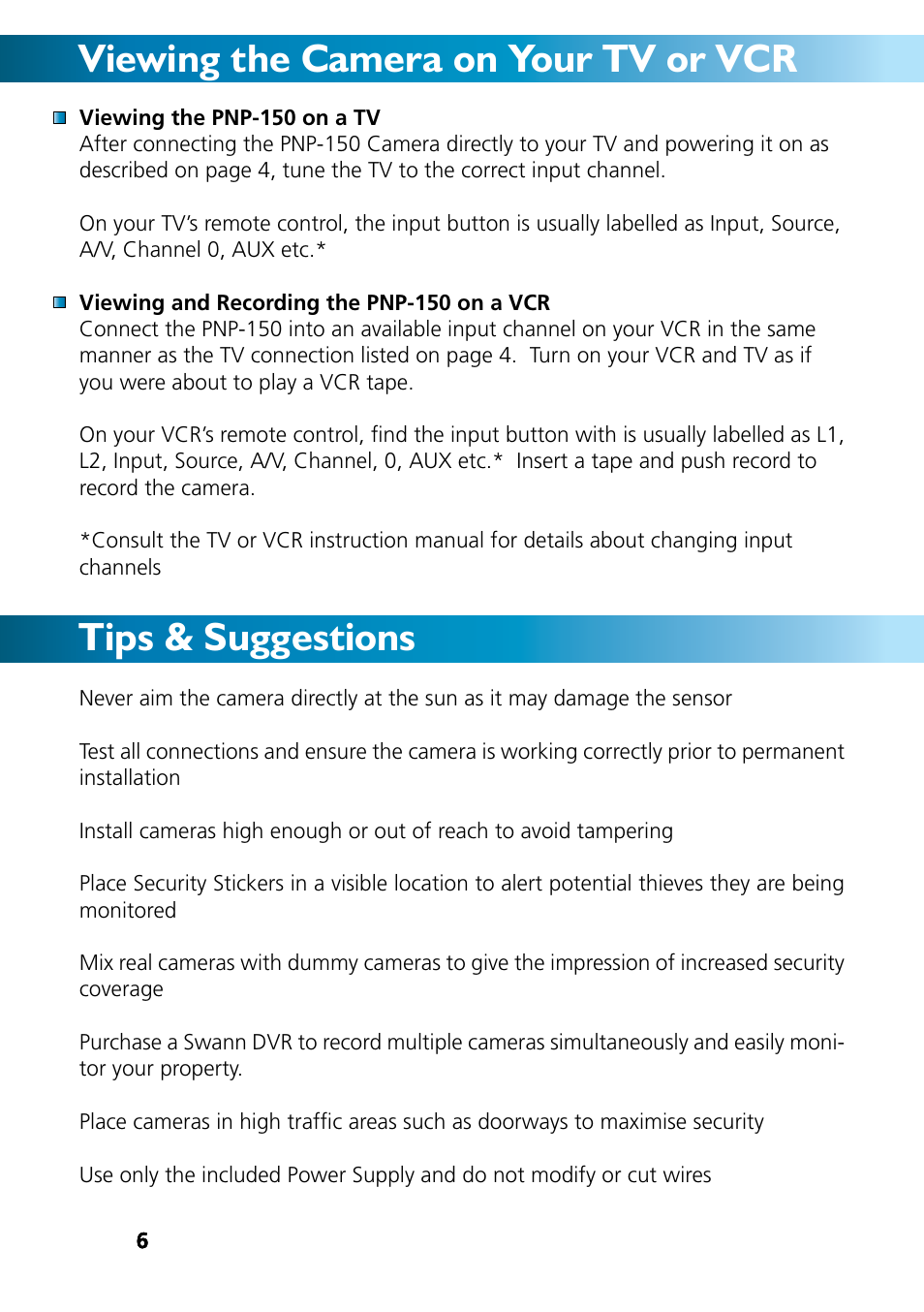 Swann SW212-HXD User Manual | Page 6 / 8