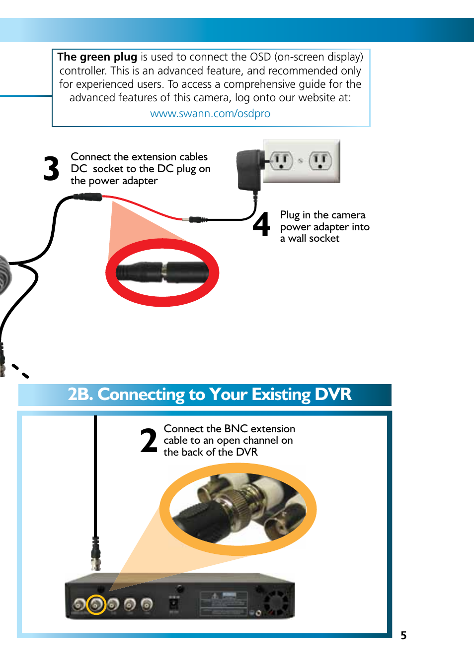 Swann PRO-771 Dome M771CAM190312E User Manual | Page 5 / 8