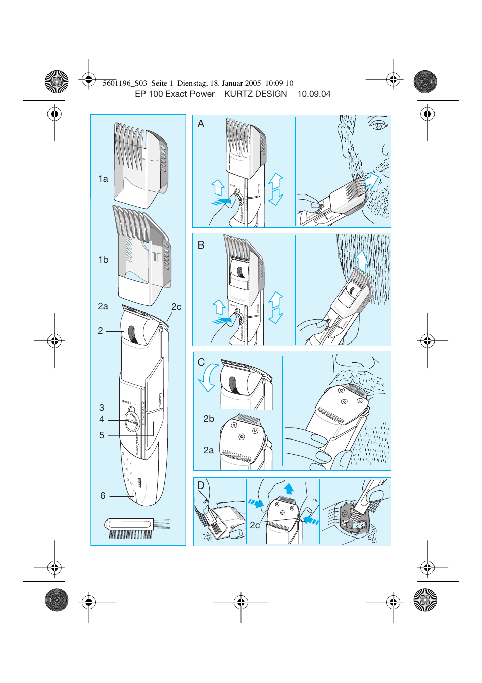 Ab c d | Braun 7546 User Manual | Page 3 / 62