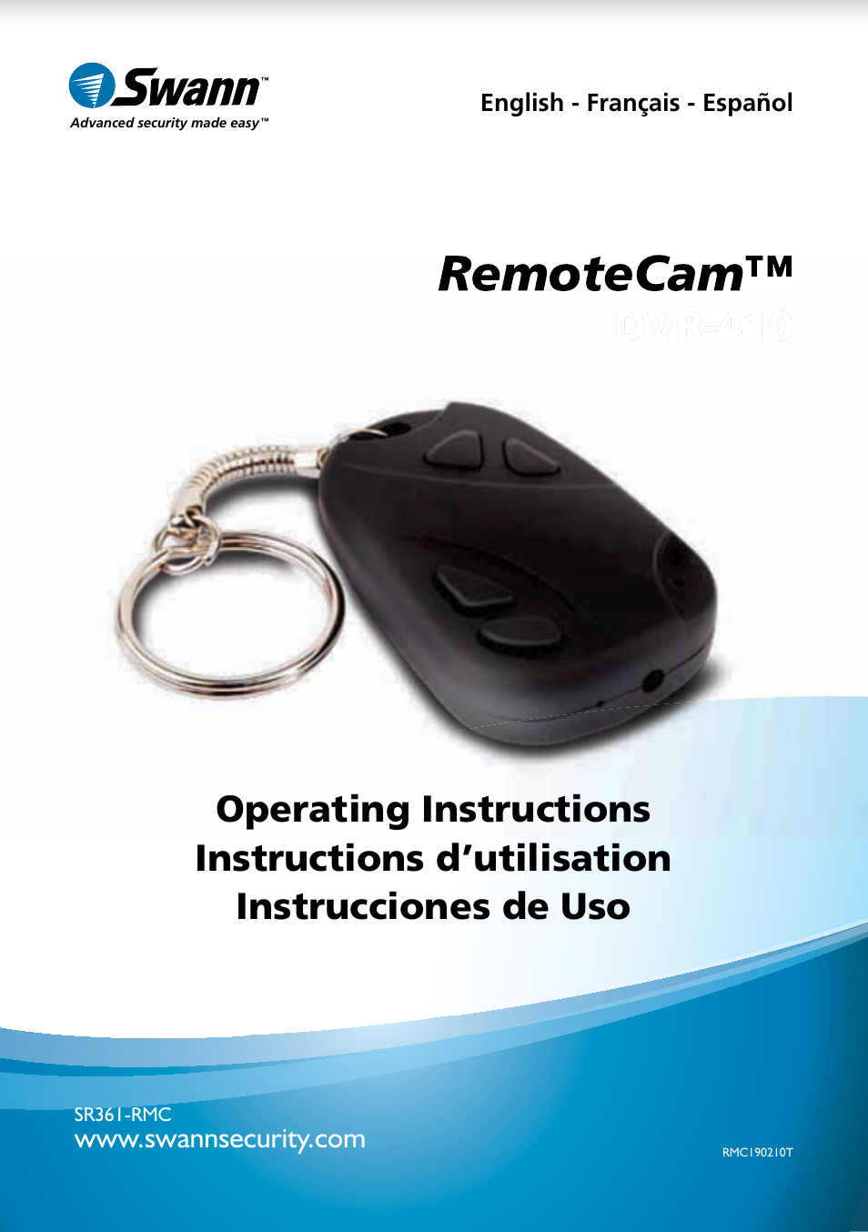 Swann REMOTECAM RMC190210T User Manual | 48 pages