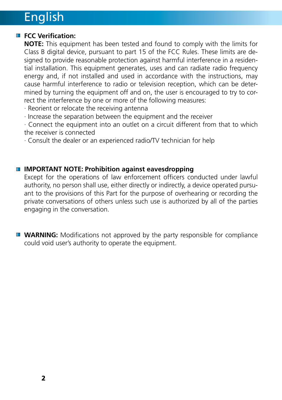English | Swann REMOTECAM RMC190210T User Manual | Page 2 / 48