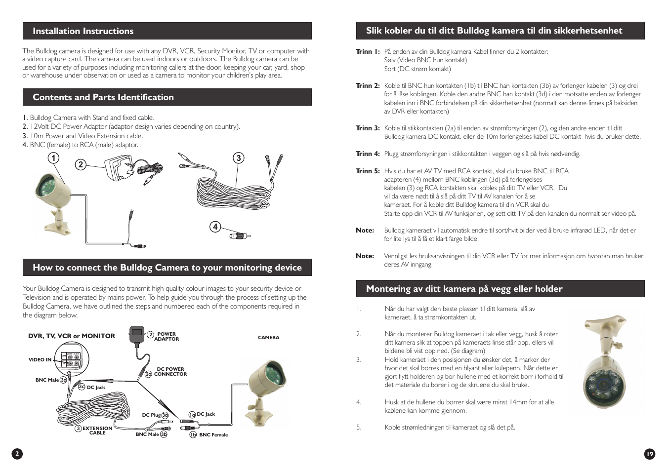 Swann Professional Security Camera User Manual | Page 2 / 4