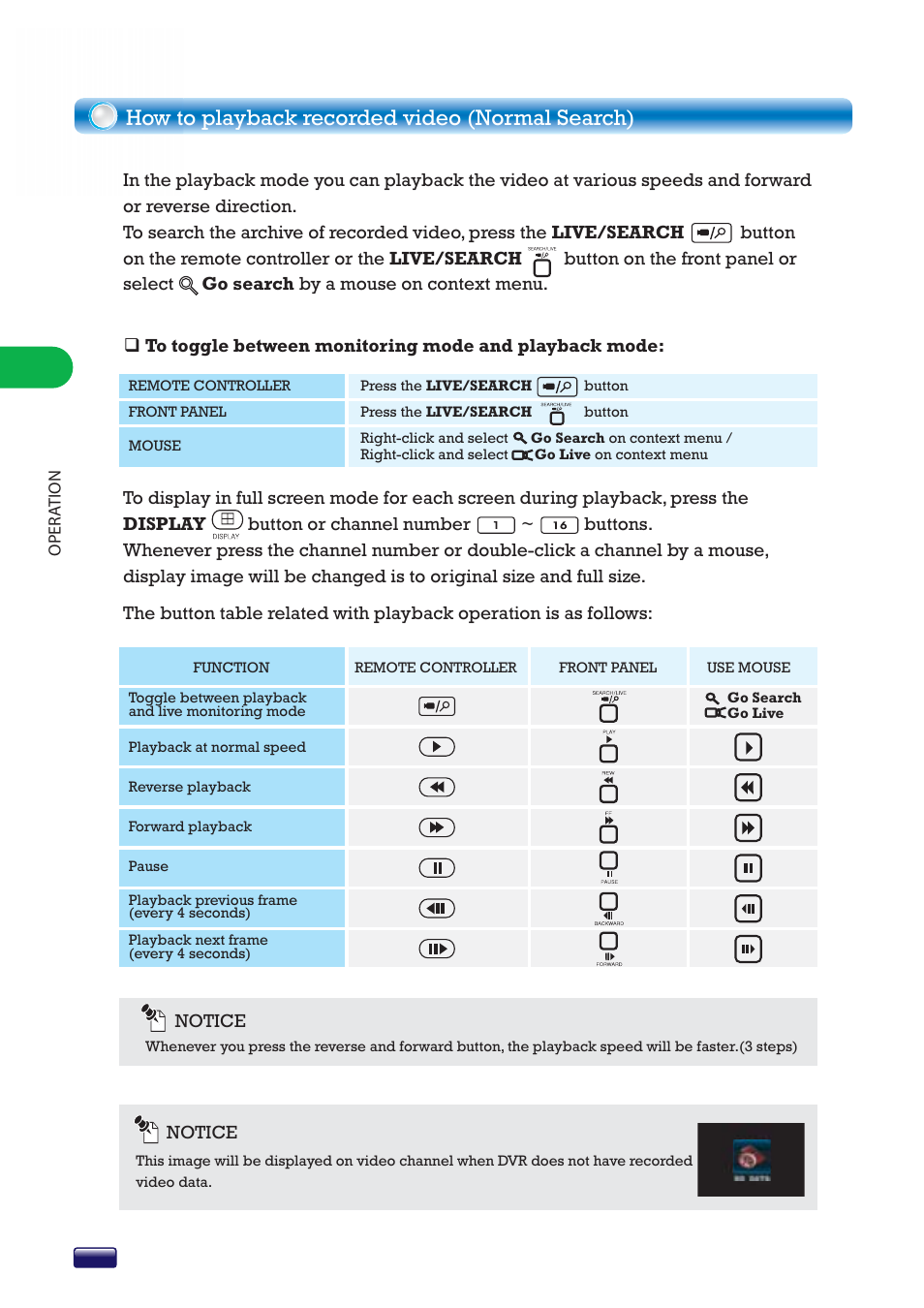 How to playback recorded video (normal search) | Swann 16-8500AI SW243-X6G User Manual | Page 14 / 44