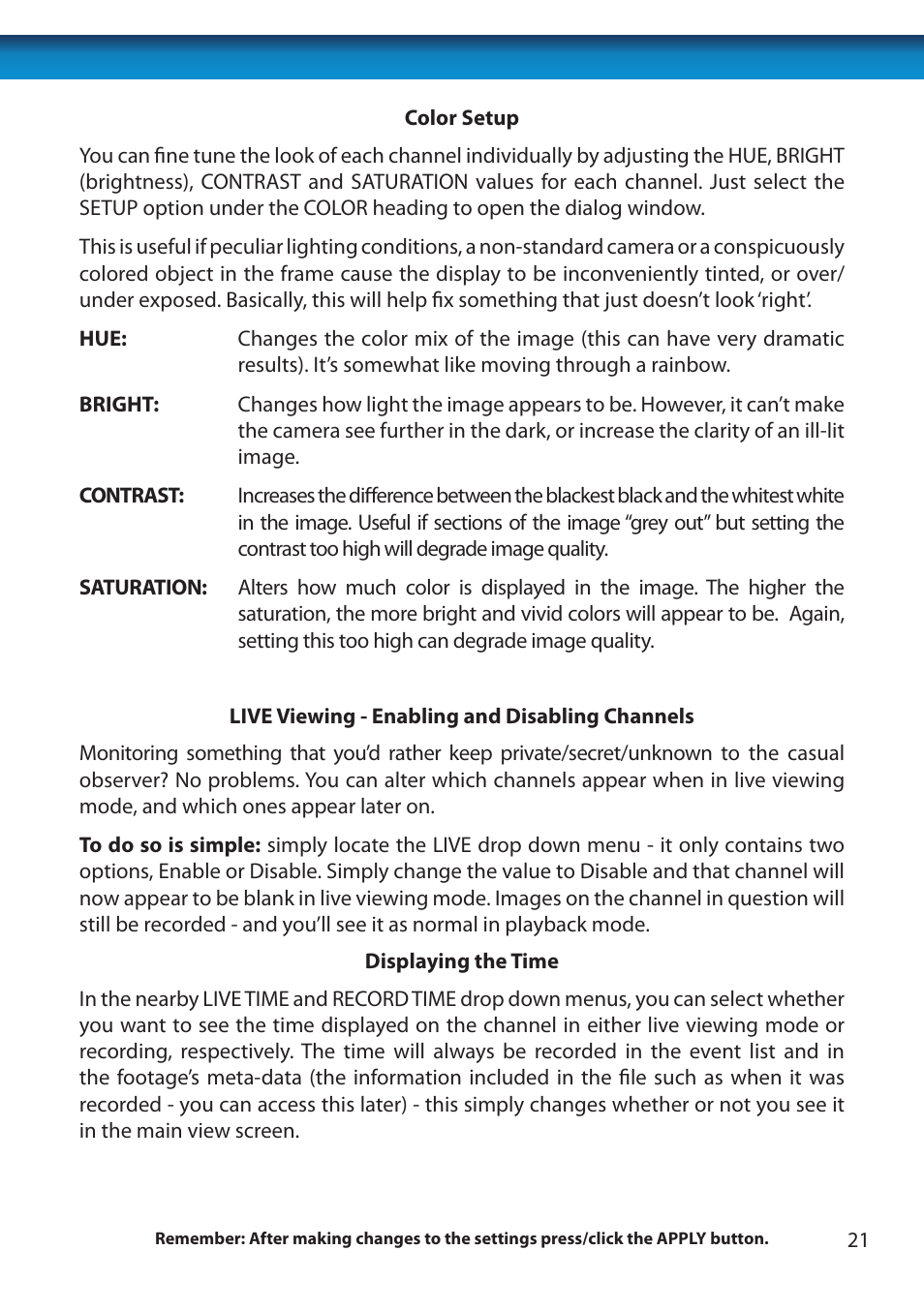 Swann 8 Channel DVR H.264 User Manual | Page 23 / 76