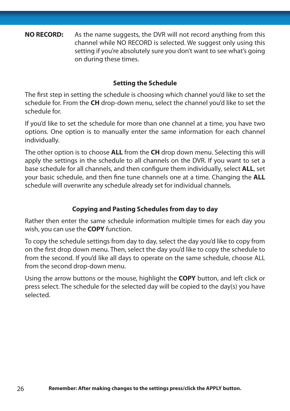 Swann 8 Channel DVR H.264 User Manual | Page 28 / 76