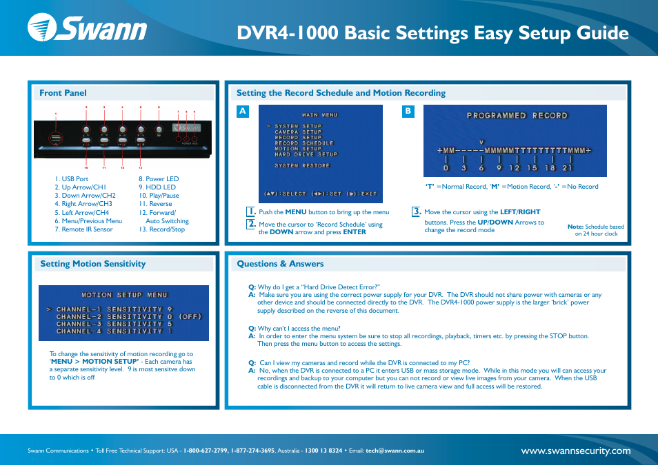 Dvr4-1000_all_vers_diagram_02 | Swann DVR4-1000 User Manual | Page 2 / 2