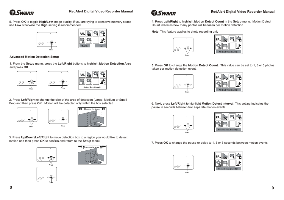 Swann RedAlert Single Channel Digital Security Recorder User Manual | Page 8 / 8