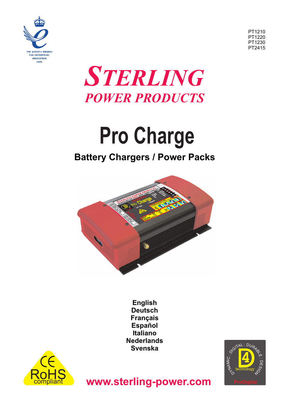 Sterling Power Products PT1230 User Manual | 16 pages