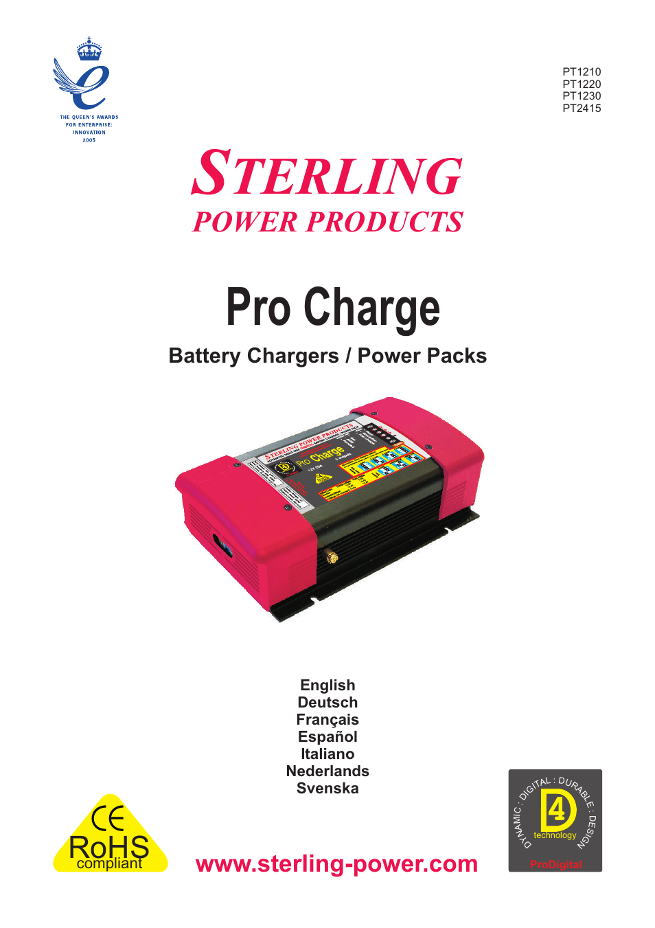 Sterling Power Products PT1220 User Manual | 16 pages