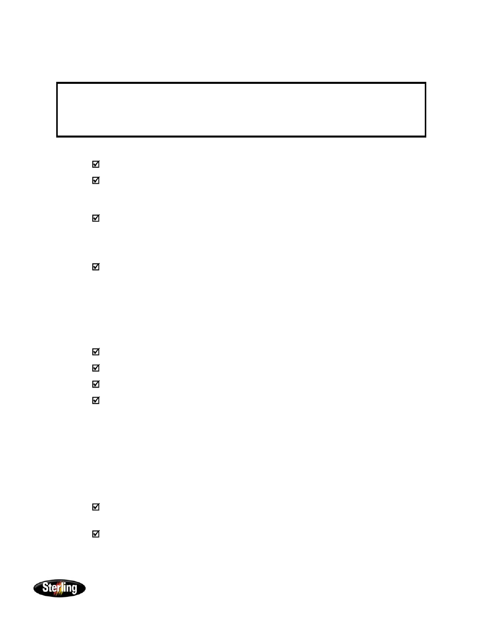 6 in the event of shipping damages, 7 if the shipment is not complete, 8 if the shipment is incorrect | Important | Sterling Power Products SMC 1/2 - 1 1/2 Portable Chiller User Manual | Page 9 / 43