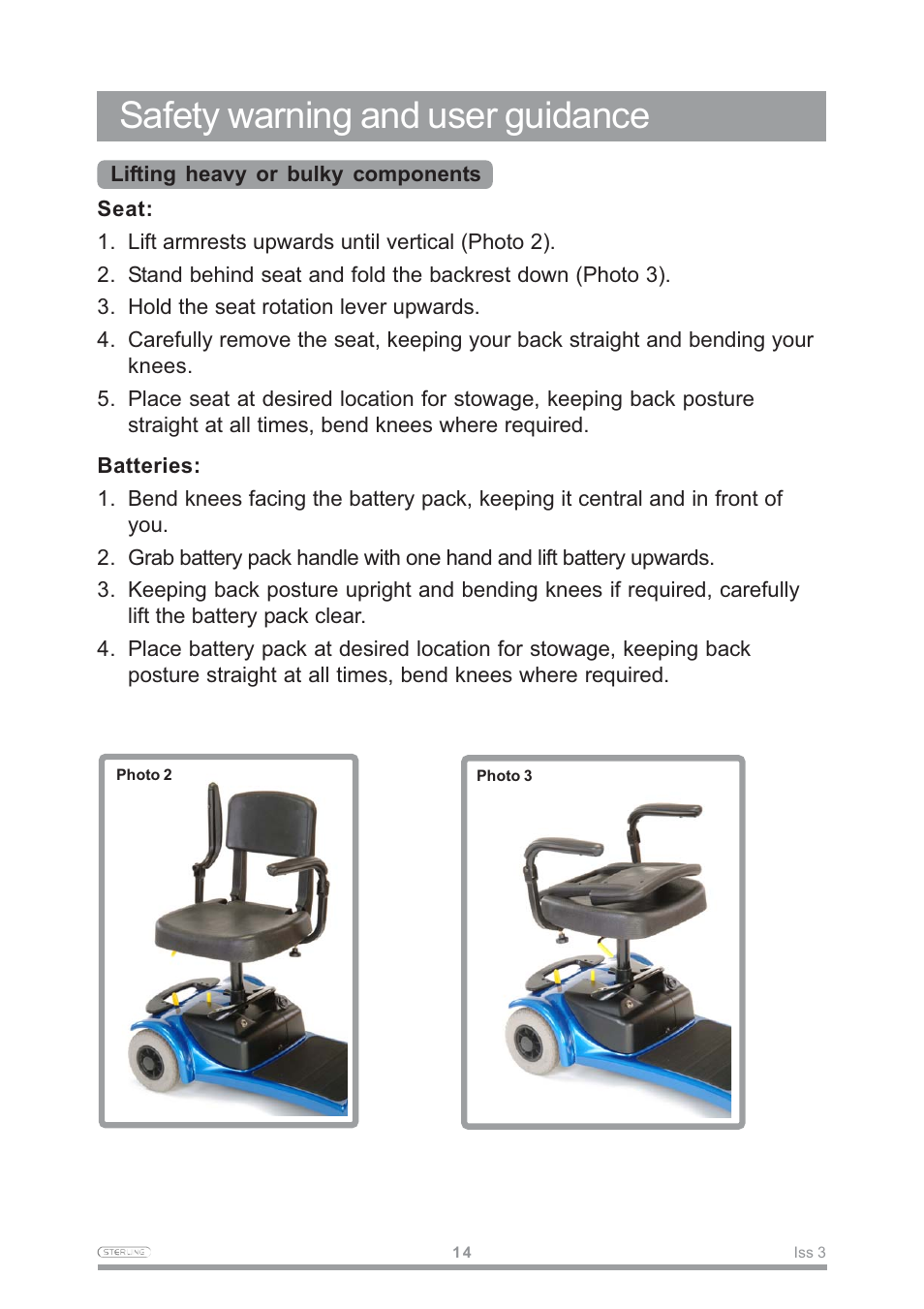 Safety warning and user guidance | Sterling Power Products Little Gem User Manual | Page 16 / 36