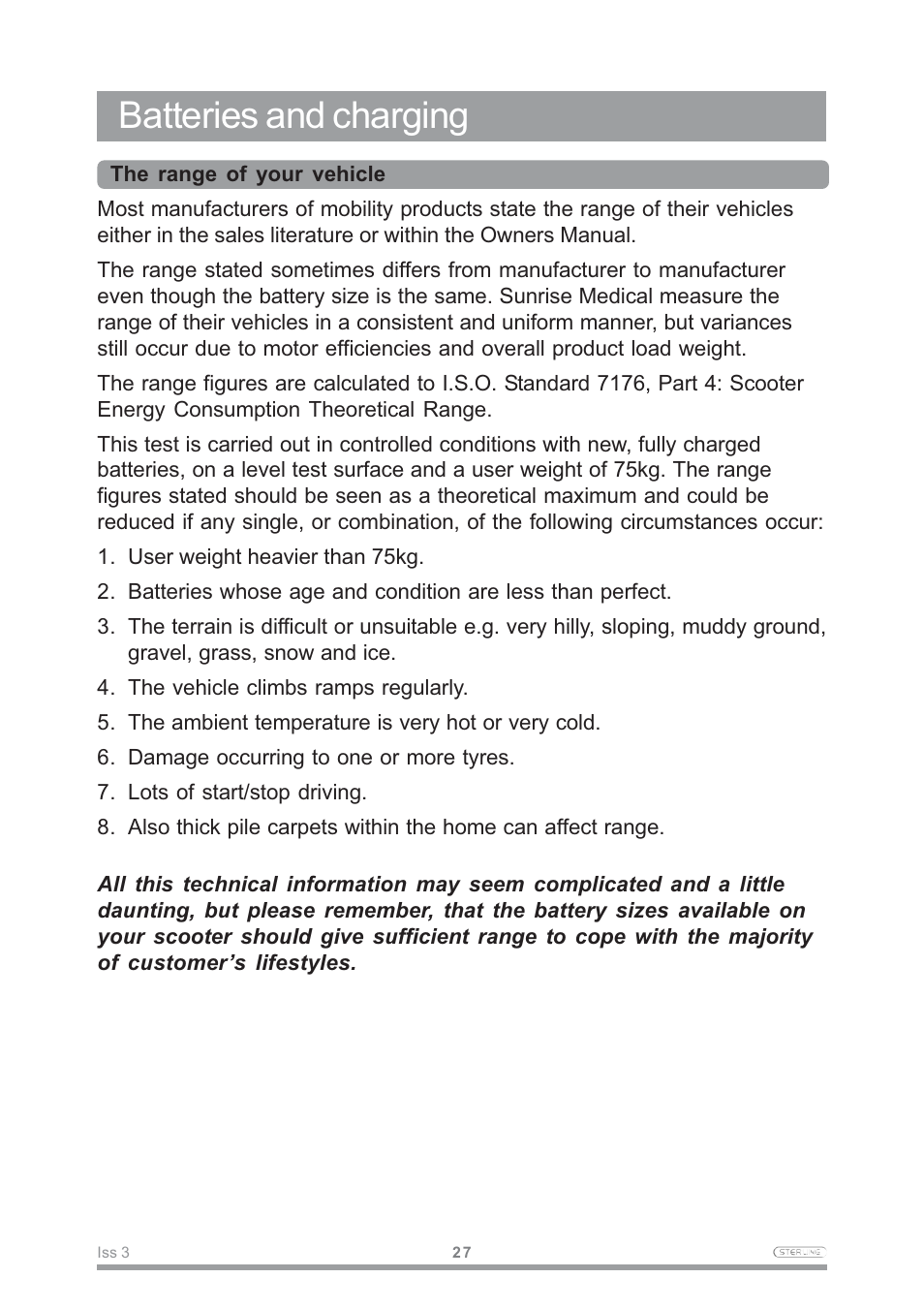 Batteries and charging | Sterling Power Products Little Gem User Manual | Page 29 / 36