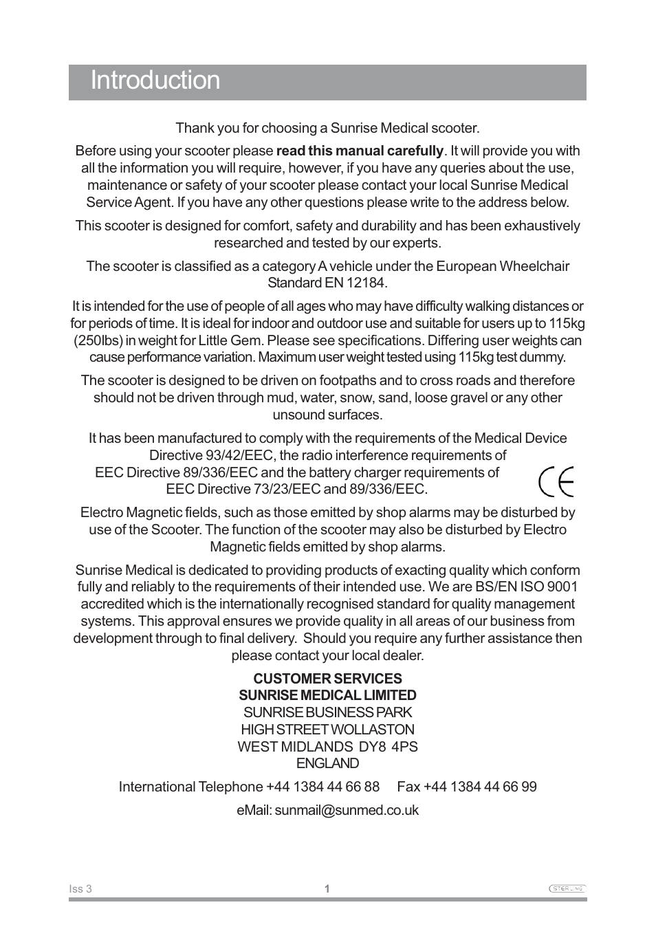 Introduction | Sterling Power Products Little Gem User Manual | Page 3 / 36