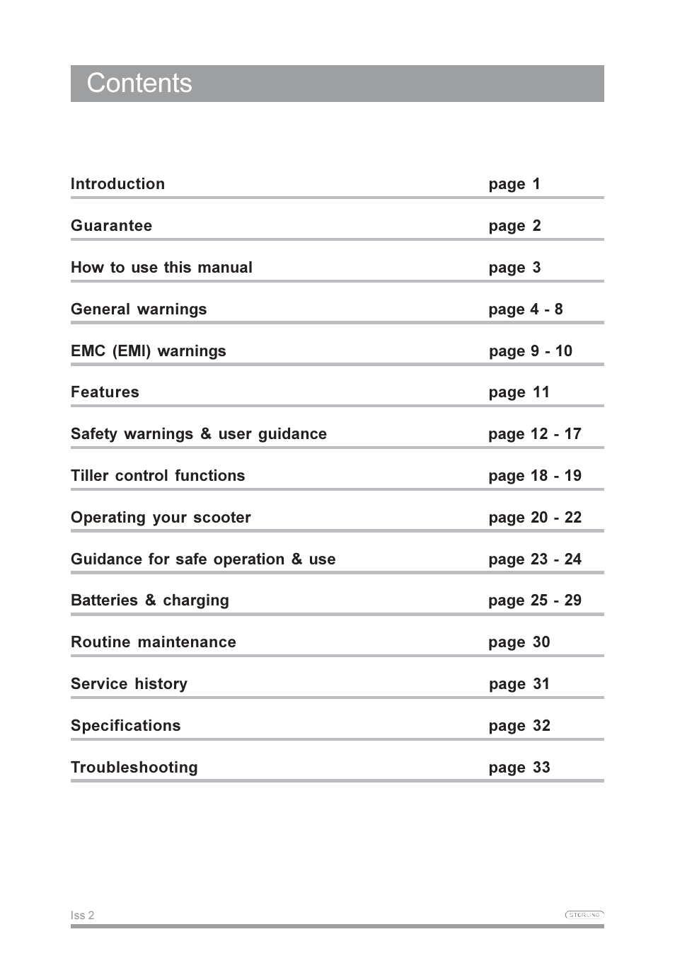 Sterling Power Products Pearl User Manual | Page 3 / 40