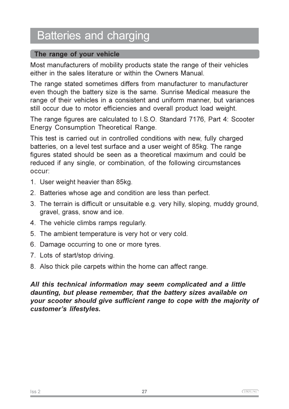 Batteries and charging | Sterling Power Products Pearl User Manual | Page 30 / 40