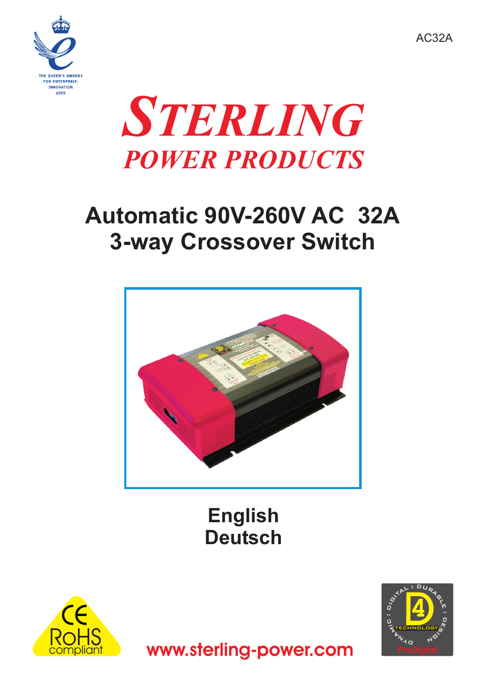 Sterling Power Products AC32A User Manual | 12 pages