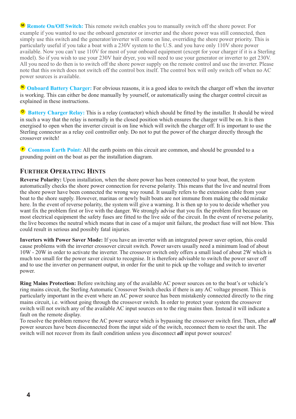 Sterling Power Products AC32A User Manual | Page 4 / 12