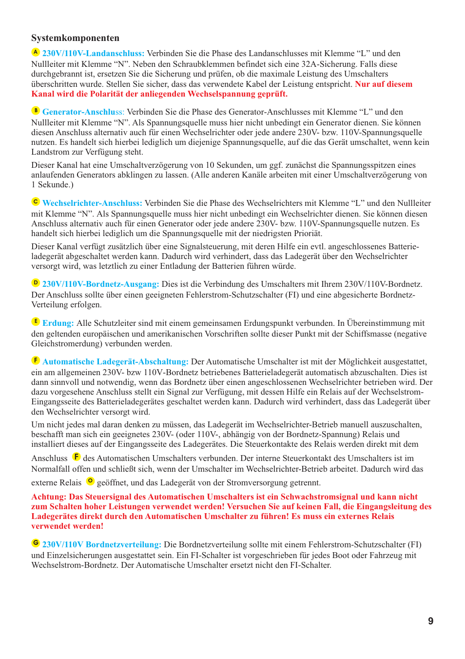 Sterling Power Products AC32A User Manual | Page 9 / 12