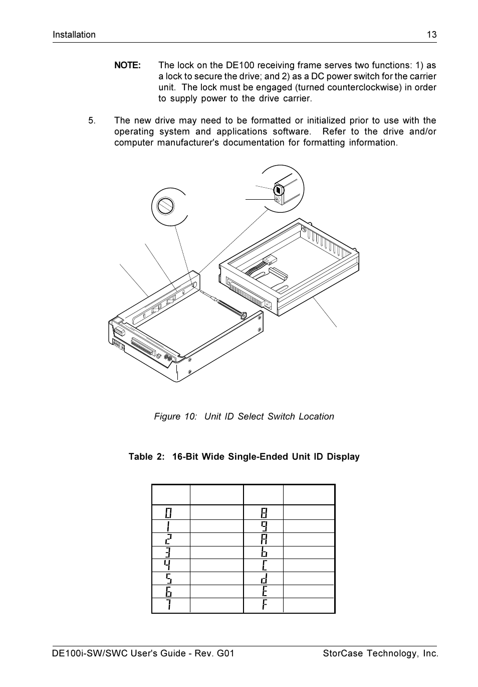 StorCase Technology DE100i-SWC User Manual | Page 20 / 35