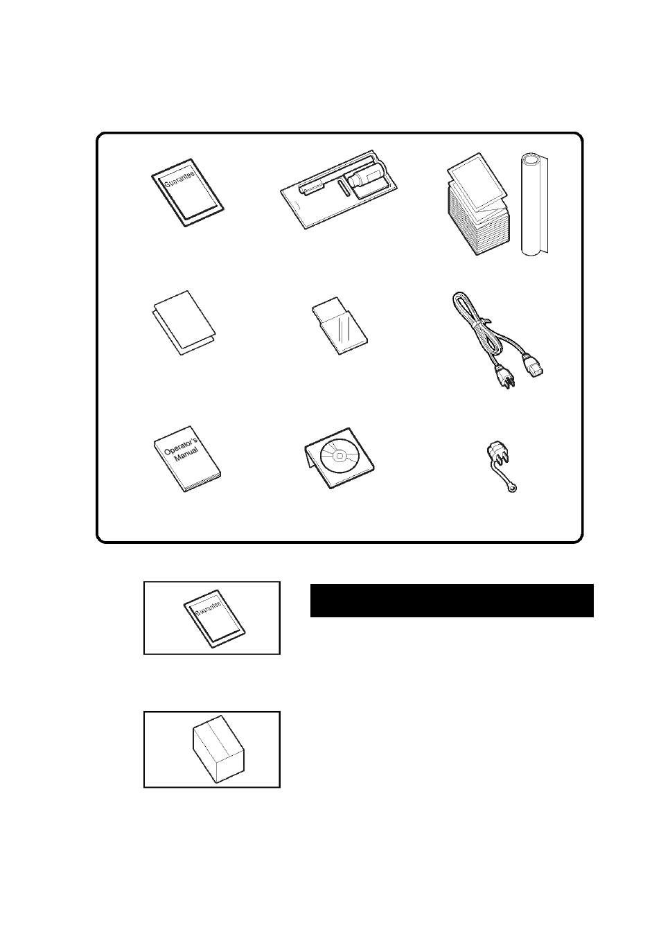 1 included accessories, 1 included, Accessories -5 | Important | SATO GT424 User Manual | Page 17 / 152