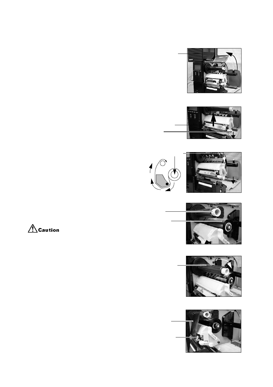 2 loading the carbon ribbon, Loading the carbon ribbon -10 | SATO GT424 User Manual | Page 22 / 152