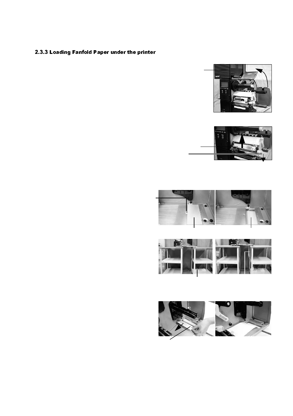 Loading fanfold paper under the printer -19, 3 loading fanfold paper under the printer | SATO GT424 User Manual | Page 31 / 152