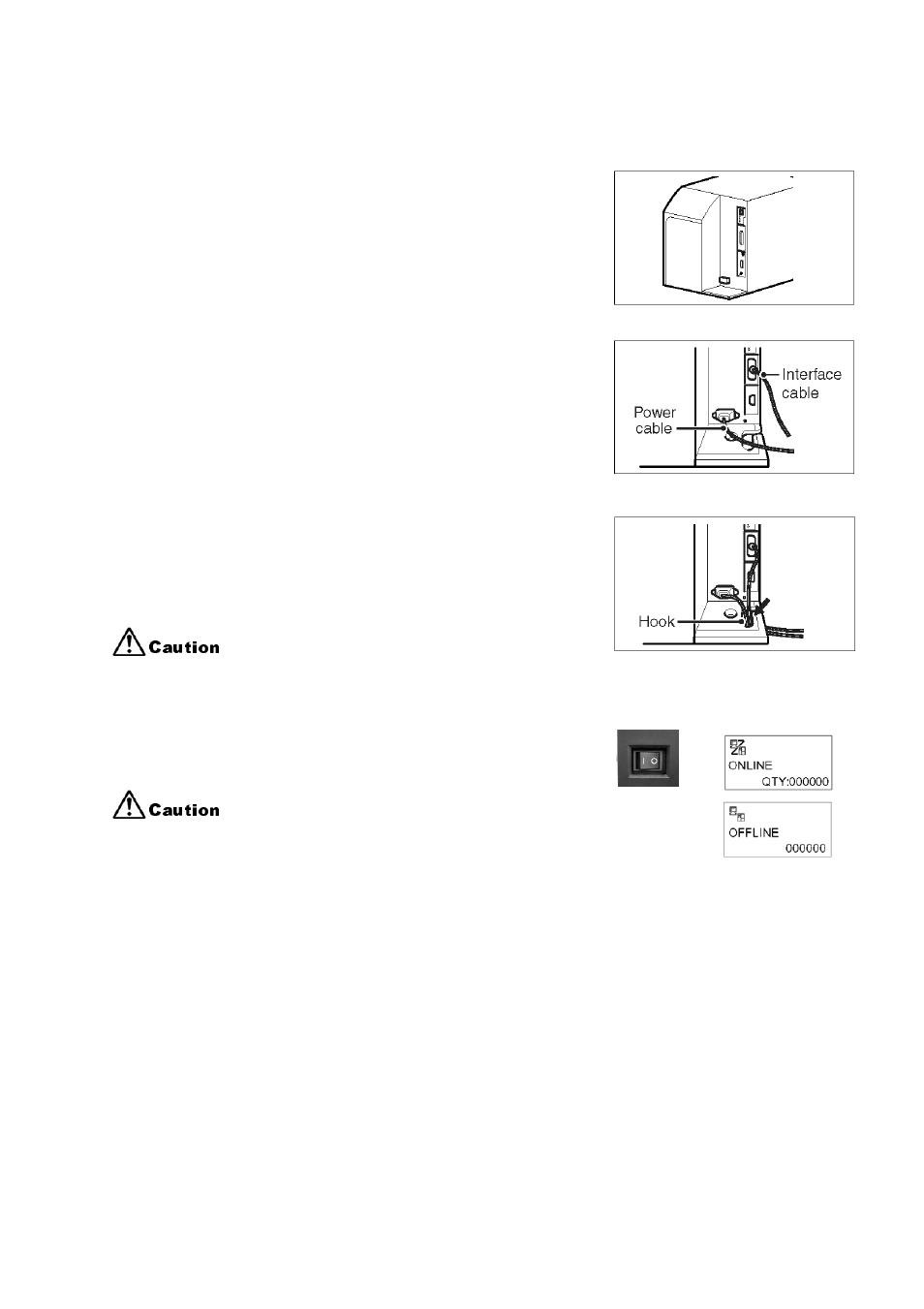 5 turning the printer on/off, Turning the printer on/off -23 | SATO GT424 User Manual | Page 35 / 152
