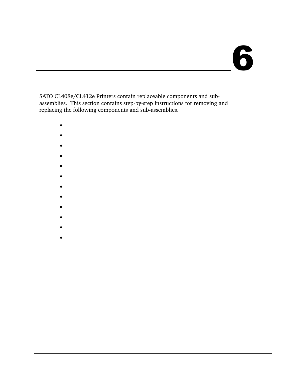 Replacement procedures | SATO CL 408e User Manual | Page 101 / 219