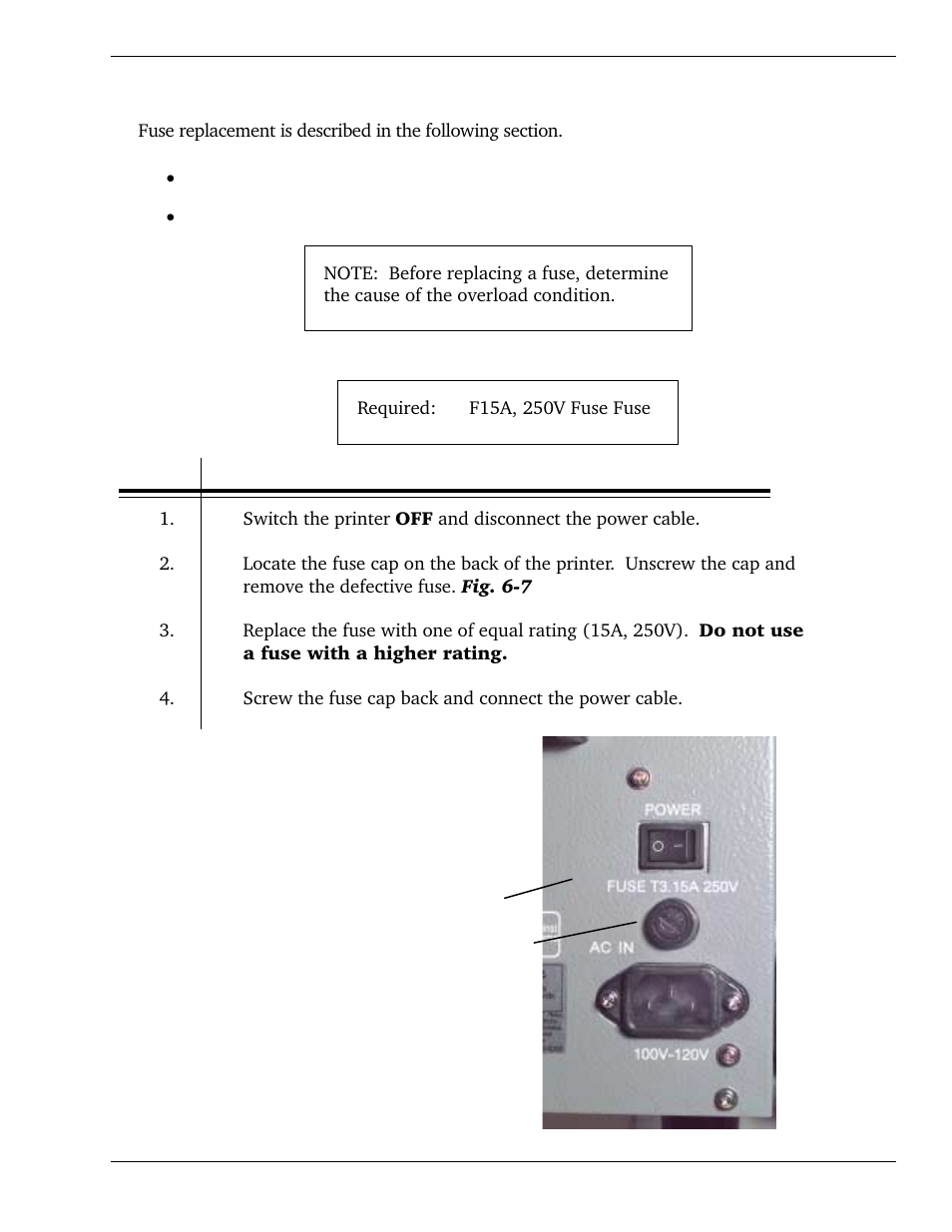 3 replacing the fuses | SATO CL 408e User Manual | Page 107 / 219