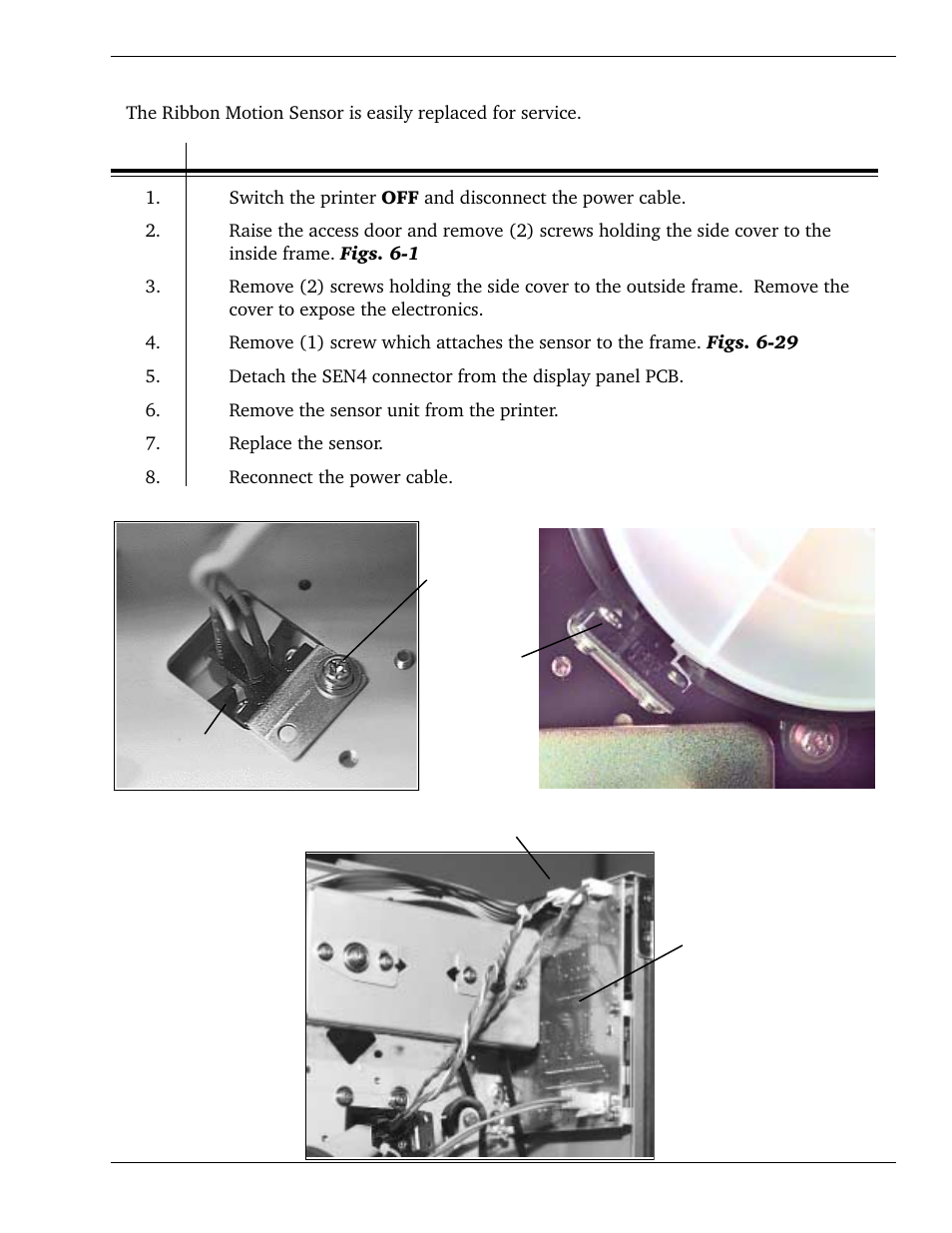 10 replacing the ribbon motion sensor | SATO CL 408e User Manual | Page 123 / 219
