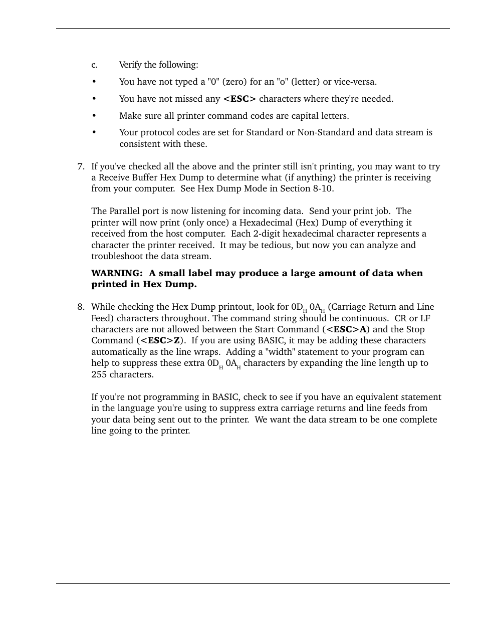 The ieee1284 parallel interface (cont) | SATO CL 408e User Manual | Page 139 / 219