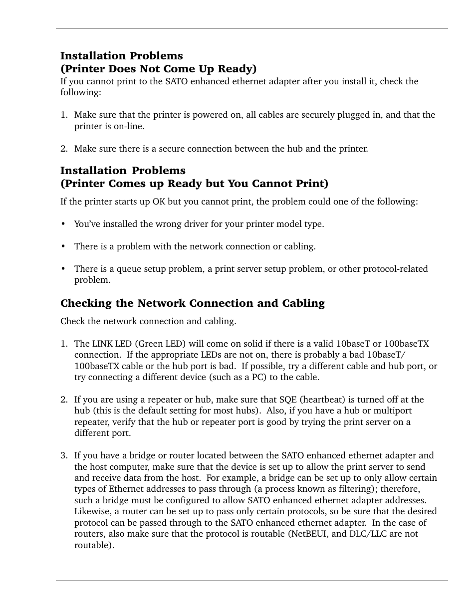 6 lan ethernet interface | SATO CL 408e User Manual | Page 141 / 219