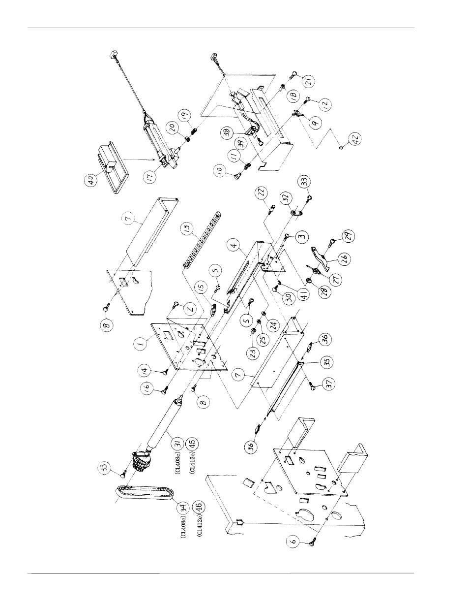 2 frame assembly | SATO CL 408e User Manual | Page 188 / 219