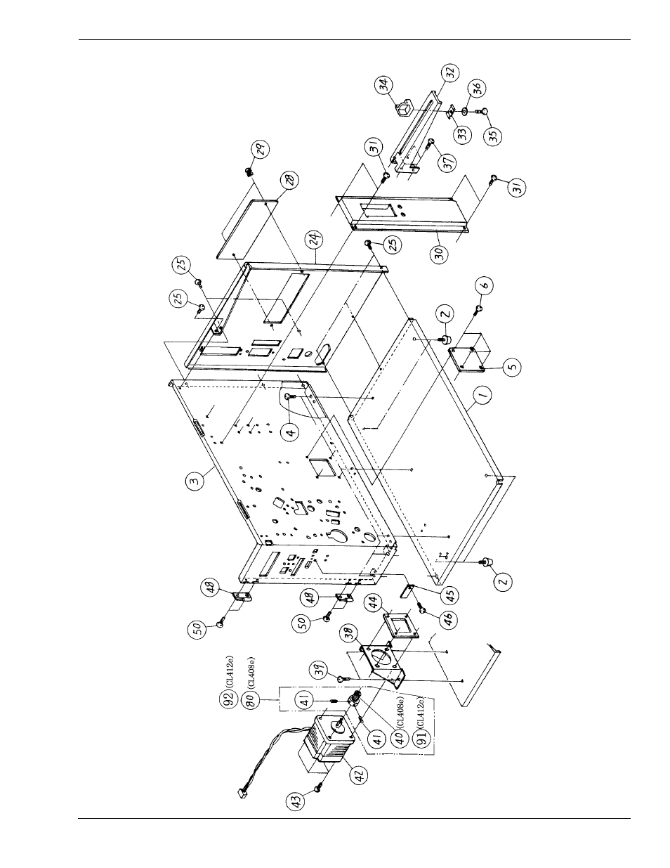 5 base cover assembly | SATO CL 408e User Manual | Page 199 / 219