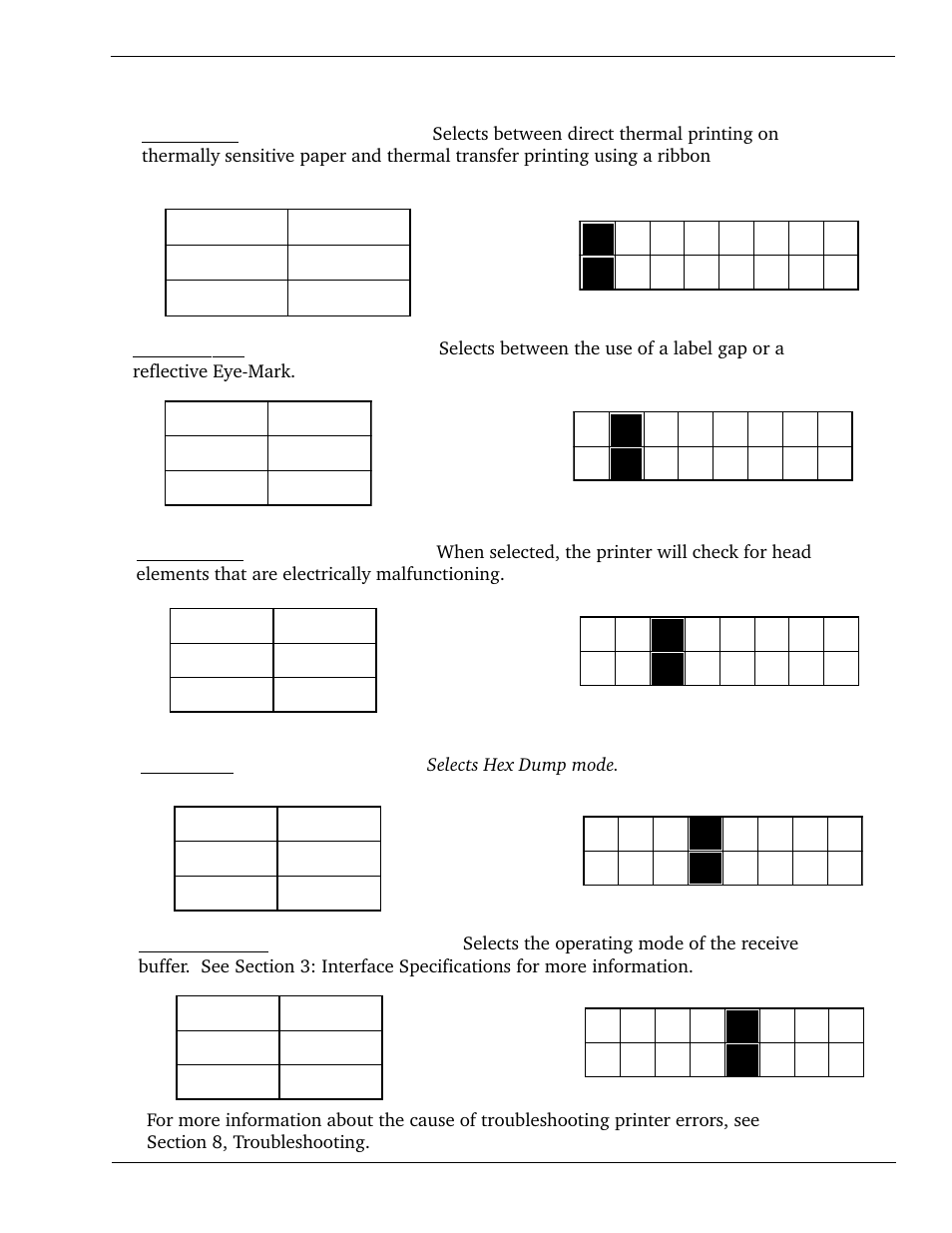 Dip switch settings | SATO CL 408e User Manual | Page 23 / 219