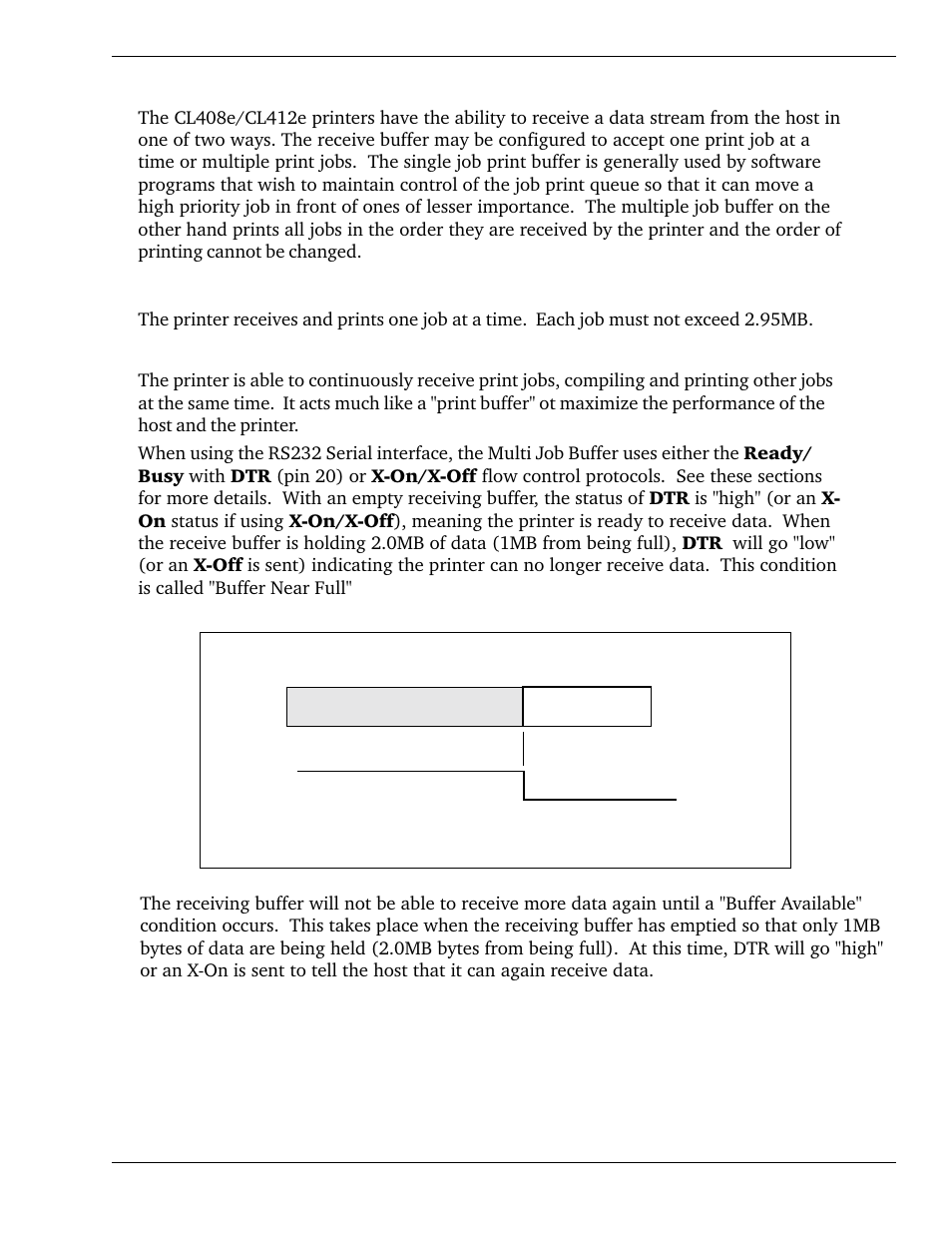 3 the receive buffer | SATO CL 408e User Manual | Page 63 / 219