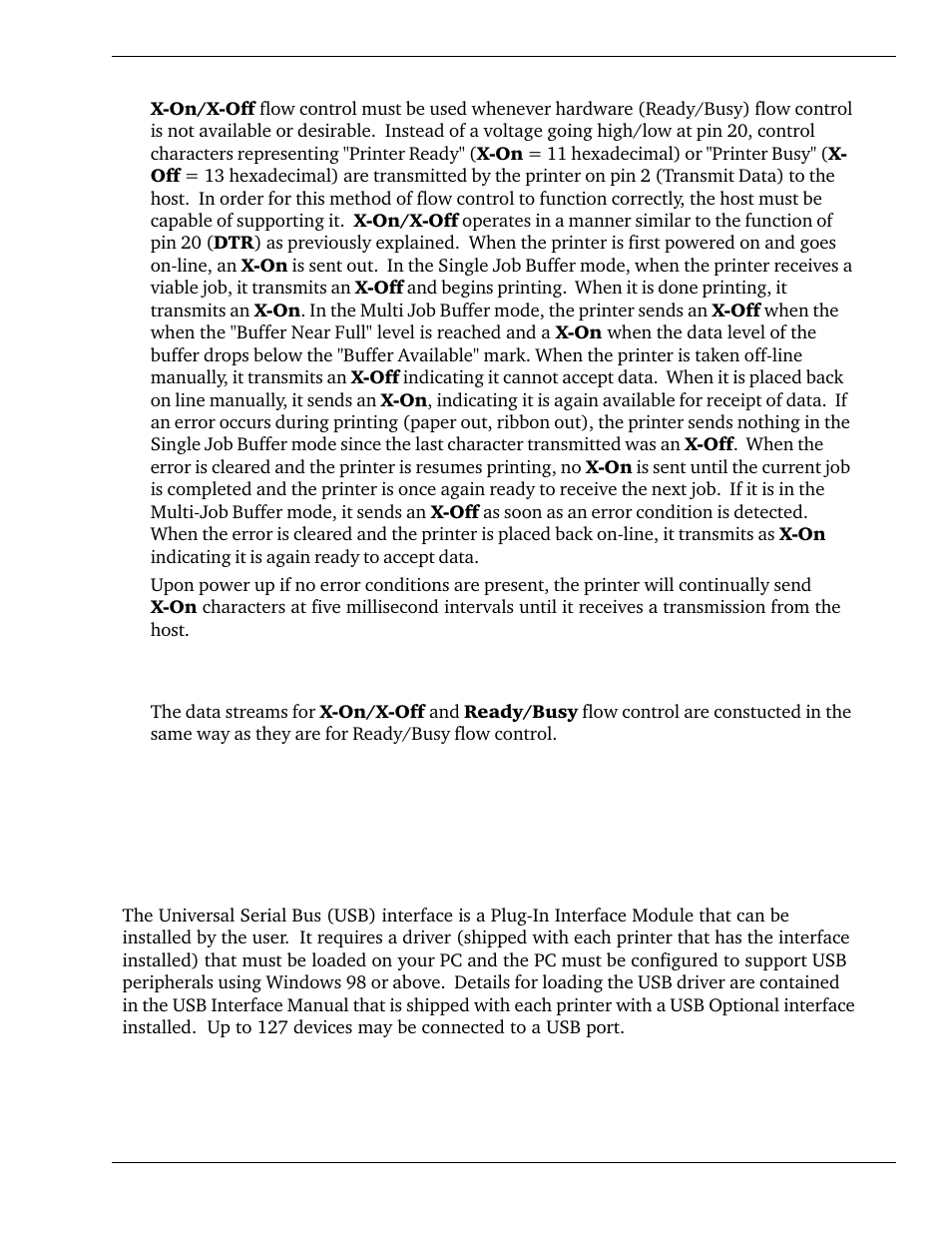 6 universal serial bus (usb) interface | SATO CL 408e User Manual | Page 69 / 219