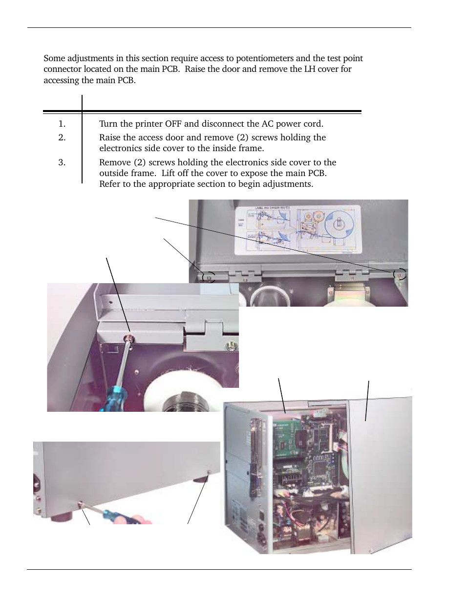 2 steps prior to some procedures | SATO CL 408e User Manual | Page 76 / 219