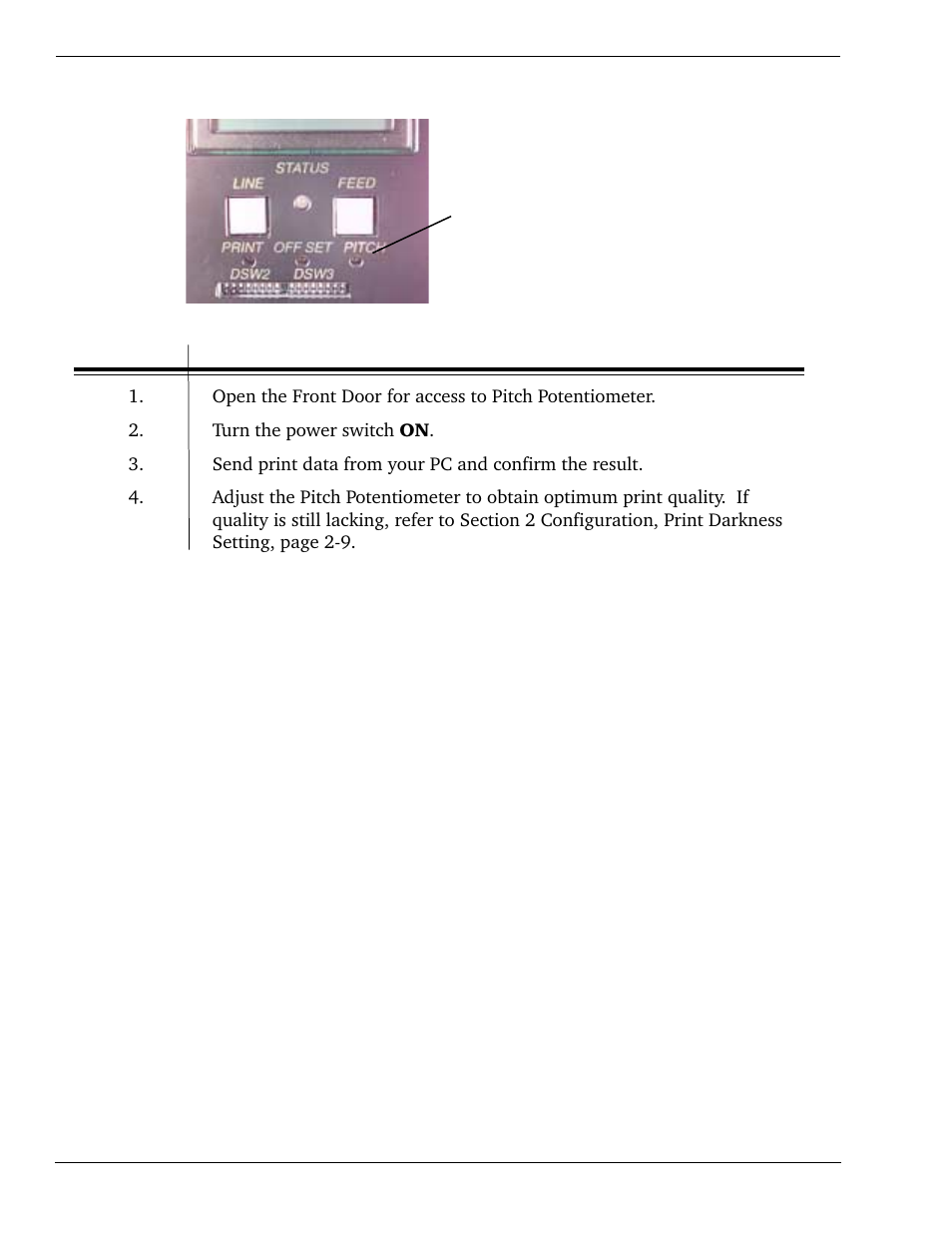 10 print darkness adjustment | SATO CL 408e User Manual | Page 90 / 219